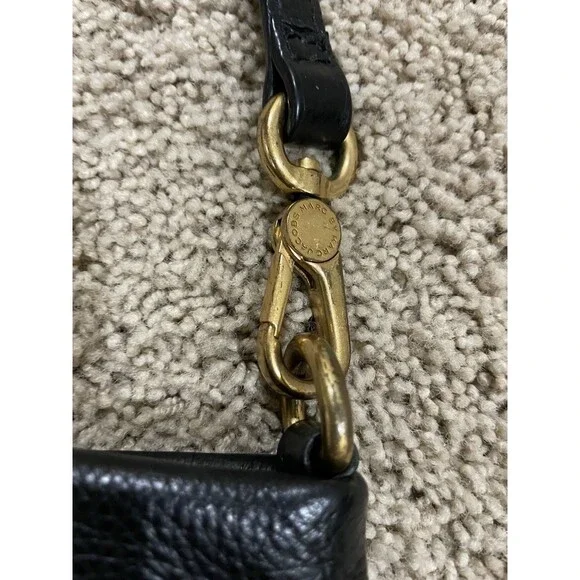 Marc by Marc Jacobs Classic Q Percy Black Pebble Leather Crossbody Mini Handbag - Picture 4 of 10